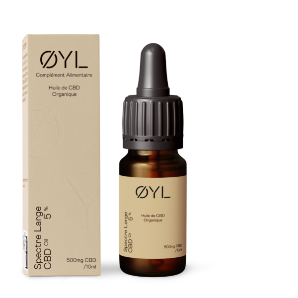 Broad Spectrum<br>Huile de CBD biologique 10ml