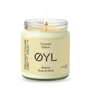 Coconut Massage Candle - CBD Broad Spectrum 2500mg - 100g